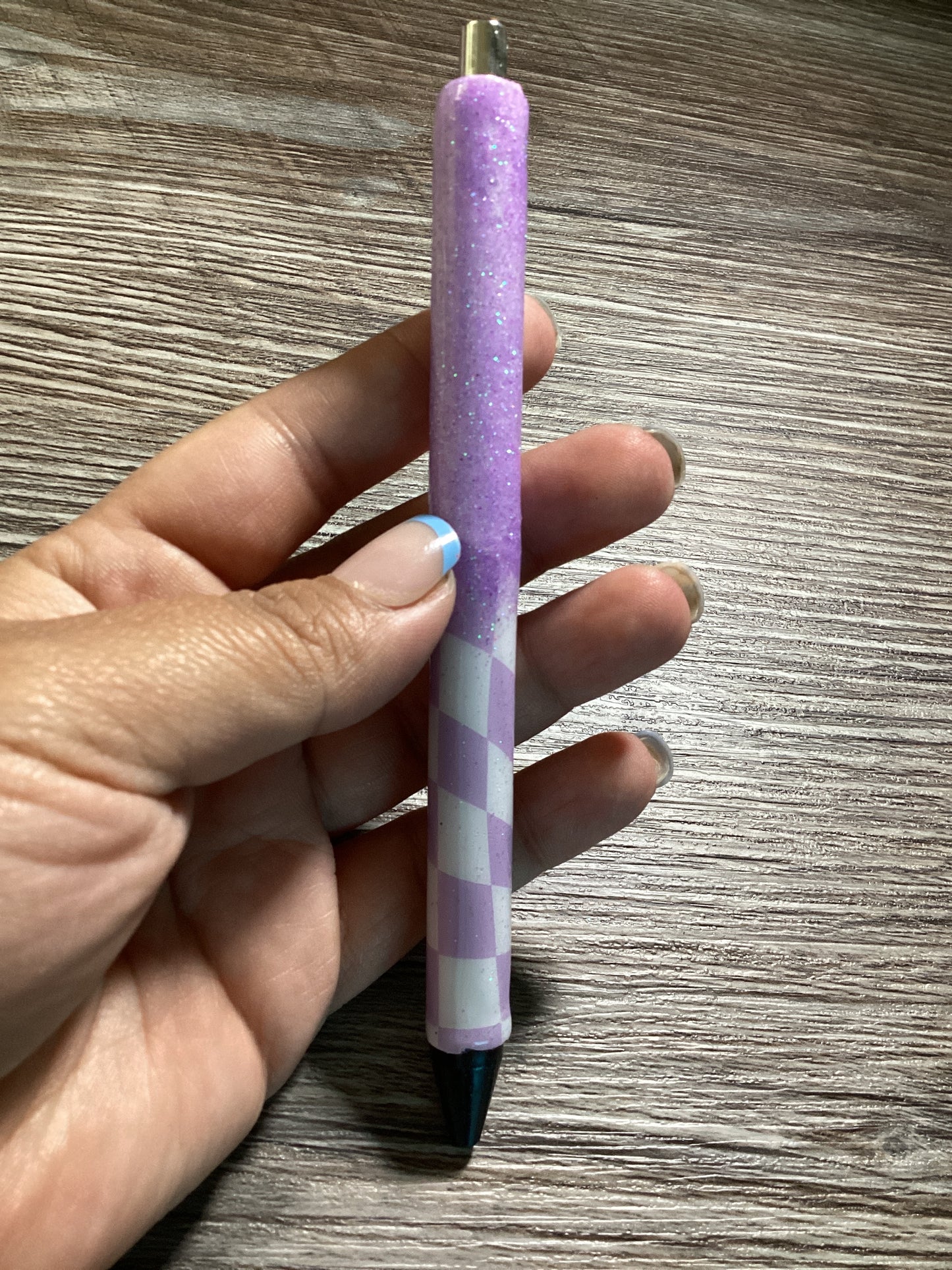 Purple Checkered
