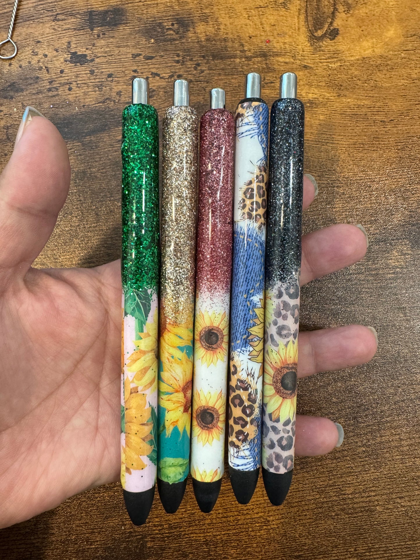 Sunflower Glitter pen