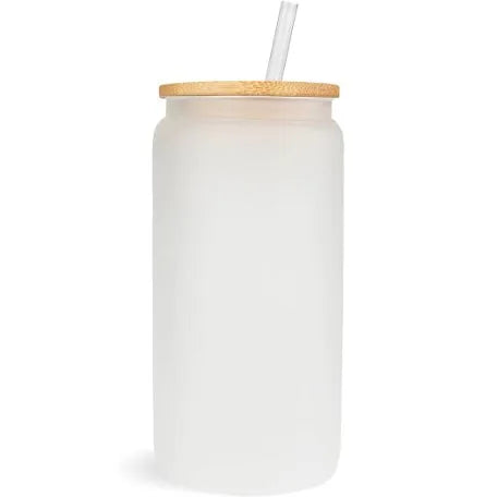 Frosted 16oz glass cup
