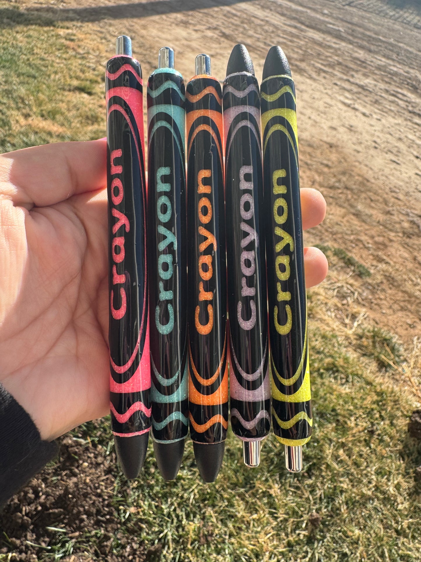 Crayon Glitter Pens