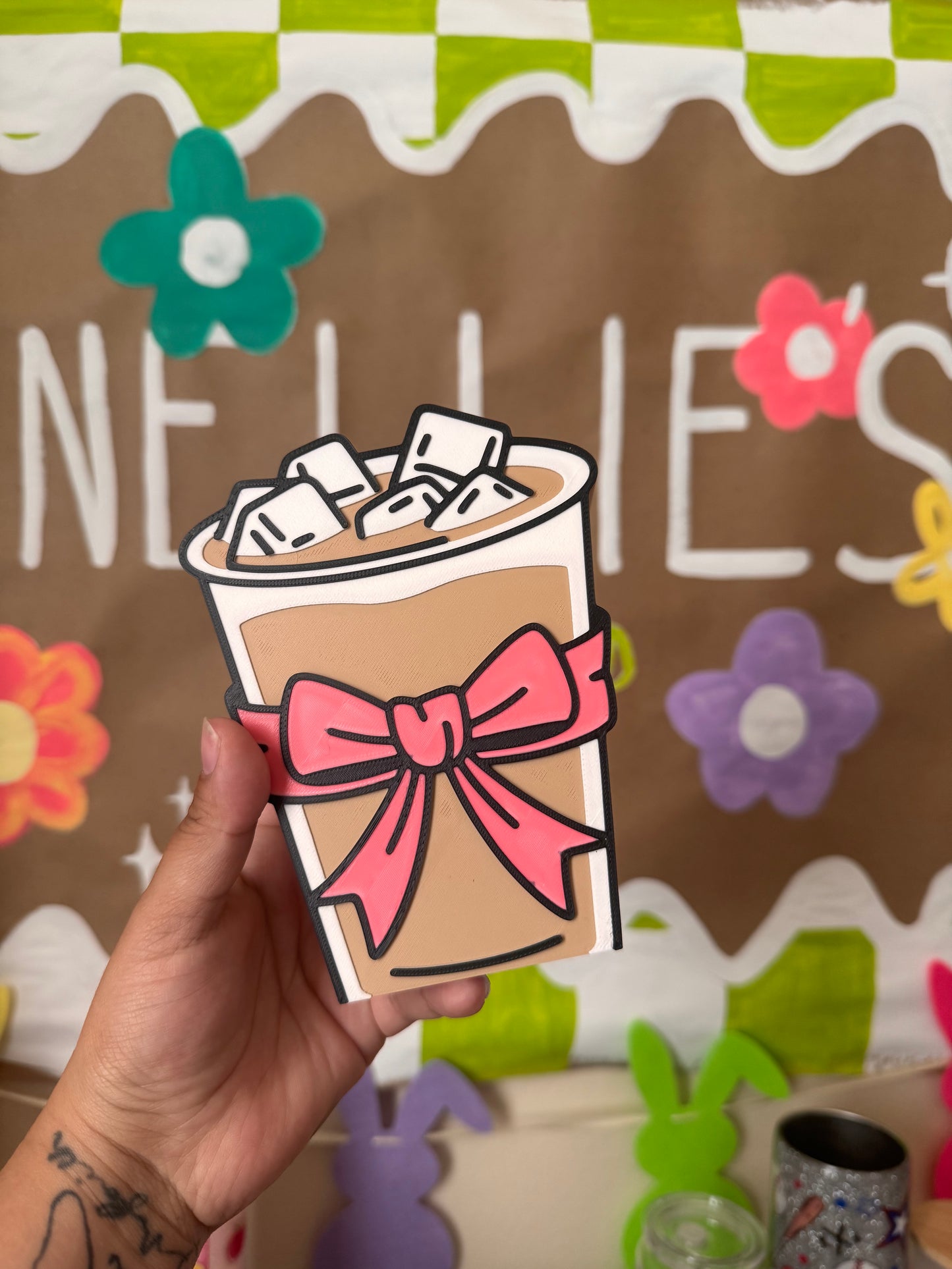 Iced Coffee Makeup Brush holder/ Pen holder