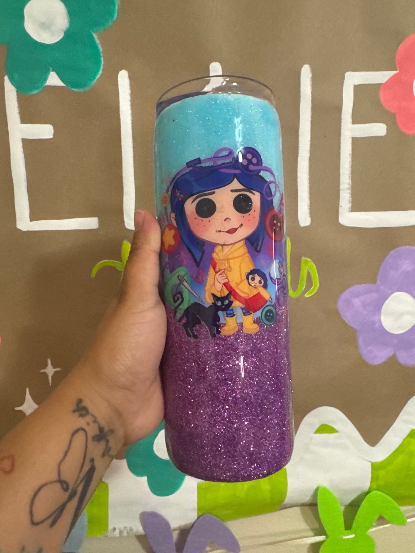 Coraline Glitter Cup