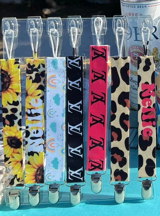 Pacifier clips