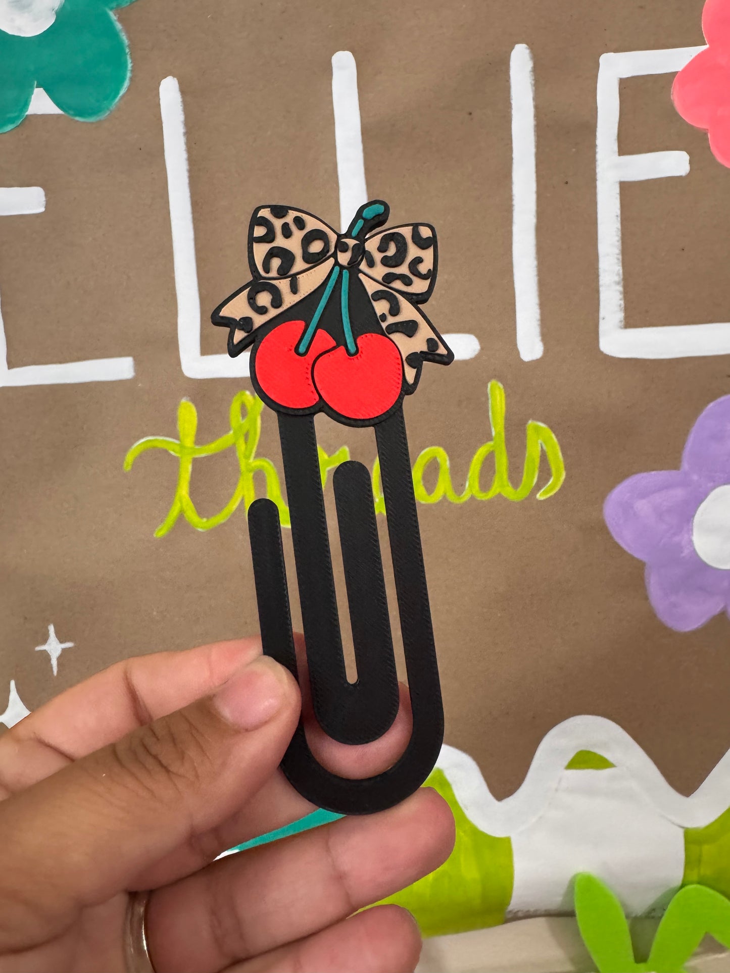 Leopard Cherries Paperclip