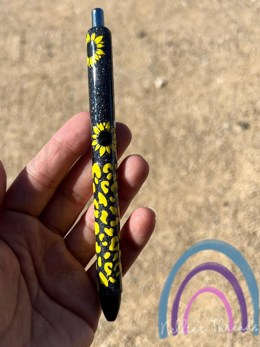 leopard Sunflower Pen