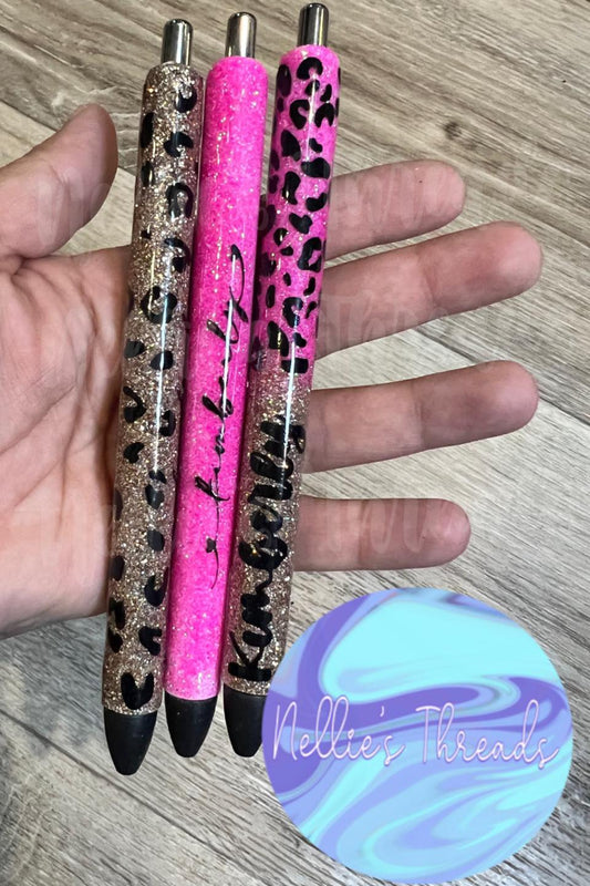 PINK LEOPARD NAME SET