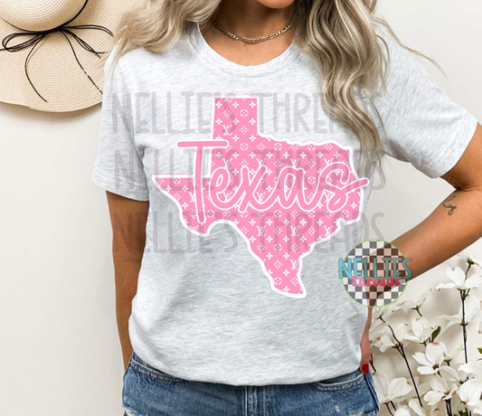 Light Pink Boujee Texas- PNG