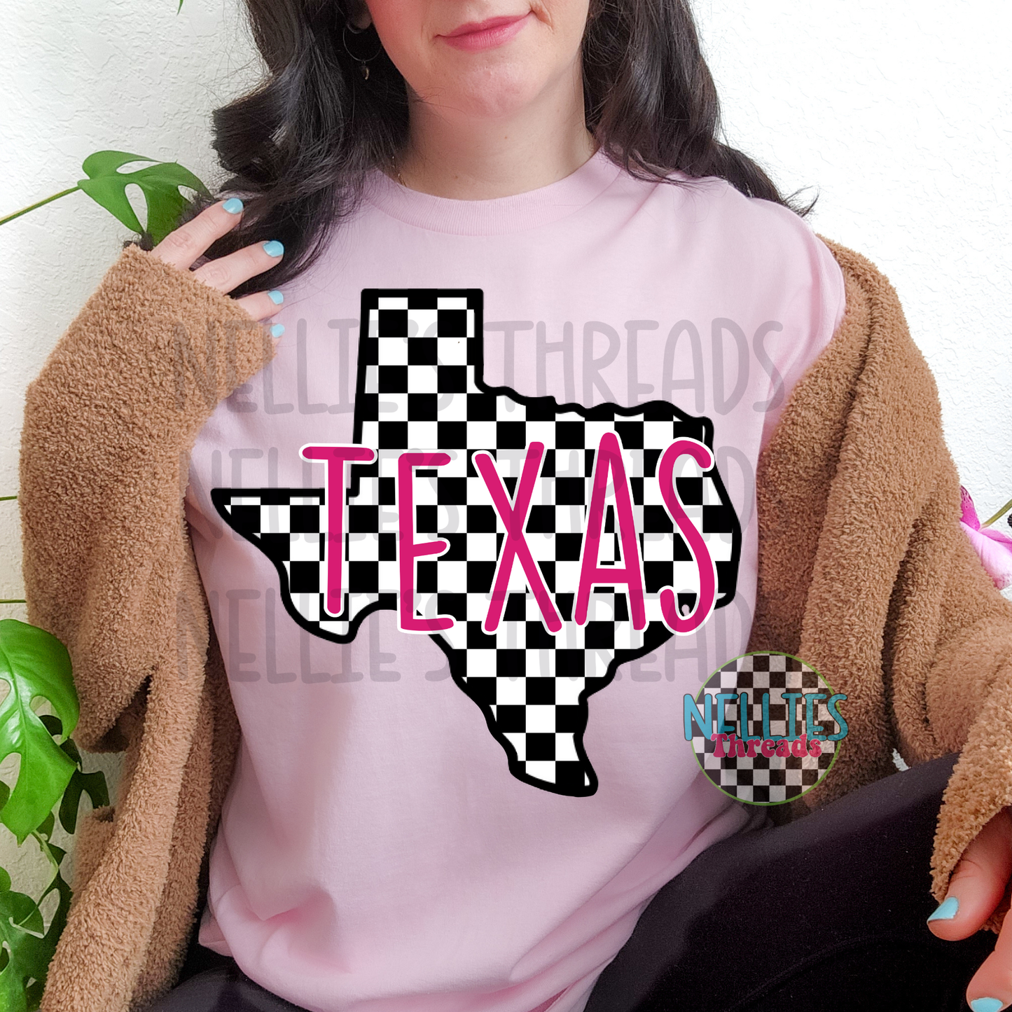 Checkered Texas PNG
