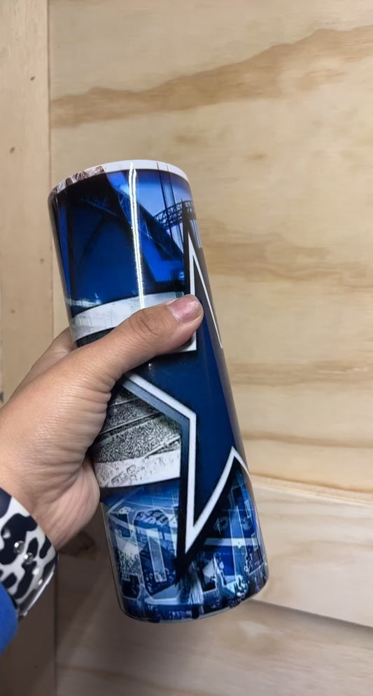Blue and White Star